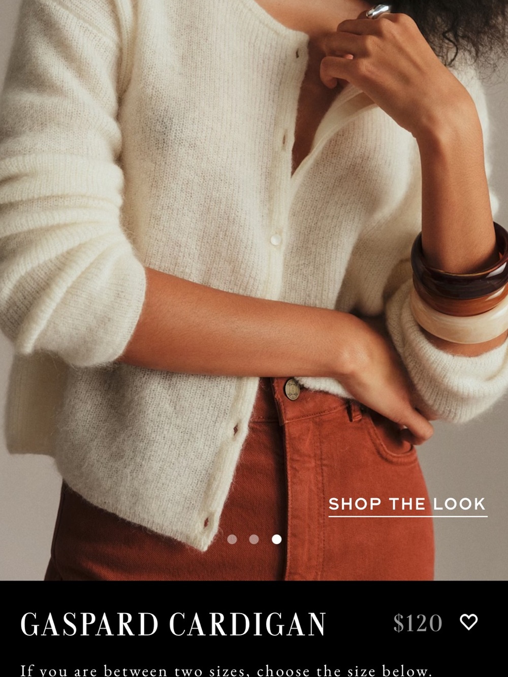 Sezane Gaspard Cardigan — Ecru